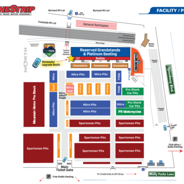 The Strip: Facility/Pits Map